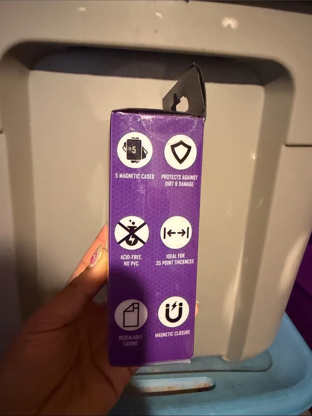 CardGuard Magnetic Card Case - Black & Purple